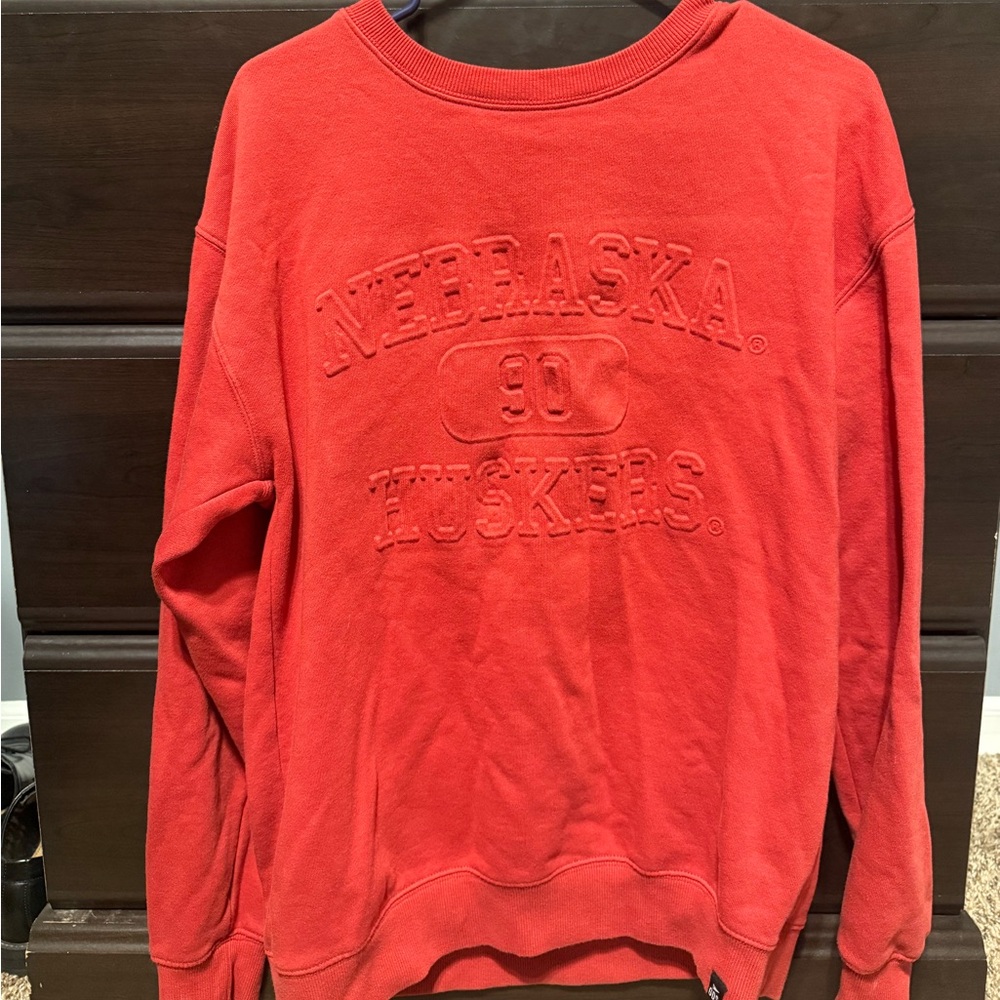 Nebraska Huskers Red Crewneck Sweater